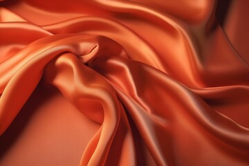  a close up of a red cloth with a very soft feel to it's fabricing fabric, with a soft, silky, flowing fabric - like pattern.  generative ai