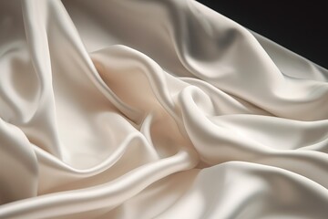  a close up of a white cloth with a black background and a black background with a white cloth with a black background and a black background with a white cloth.  generative ai