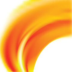 Poster - Abstract blurred background with orange flame wave