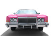 Beautiful US vintage convertible in pink, exempted for image montages. 