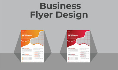 A bundle different template, modern business flyer template, abstract business flyer and creative design