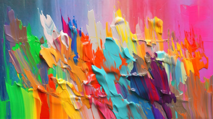Poster - Abstract art background. Hand-painted background. SELF MADE. generative ai