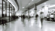 © AIPERA - Busy office  and commercial floor, people walking on a busy office floor, motion blurr