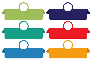 Aufkleber -  INFOGRAPHIC BUSINESS TEMPLATE OPTIONS ICON OBJECT