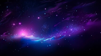 Wall Mural - Galactic Space Wallpaper: Dark to Light Violet Skies with Realistic Textures