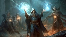 Fantasy Group Of Sorcerers (ai Generate)
