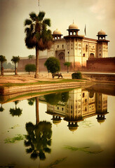 Wall Mural - Pakistan_Lahore_Fort_and_Shalimar_Gardens