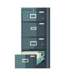 Modern filing cabinet drawer
