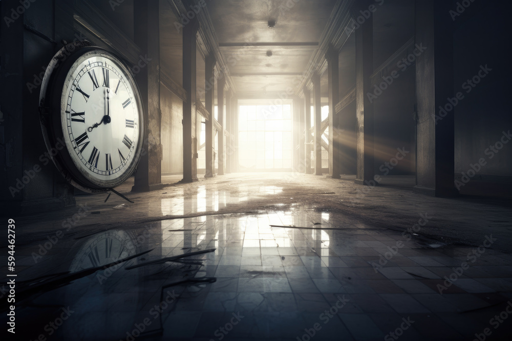 liminal space overtakes the unstoppable flow of time Stock Illustration ...