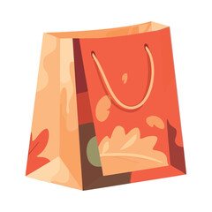 Poster - Shopping bag with leaf nature