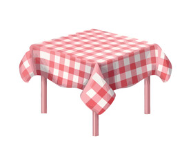 Sticker - Modern plaid tablecloth for picnic lunch