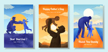 Father's Day Watercolor Poster Set