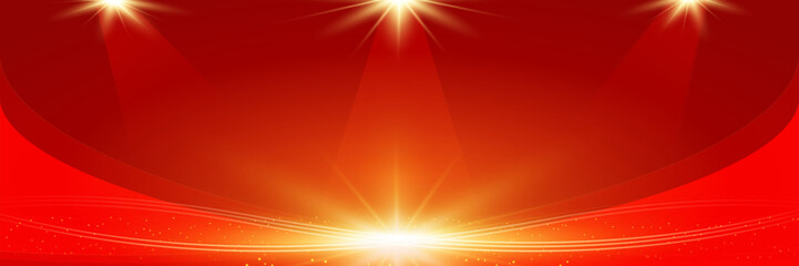 Wall Mural - stage red background and lighting