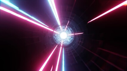 Wall Mural - Abstract VJ Tunnel Background