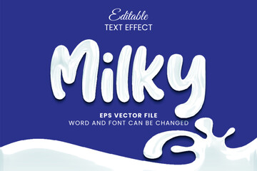 Milky vector text effect