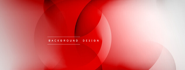 Light geometric abstract background with lines, circles