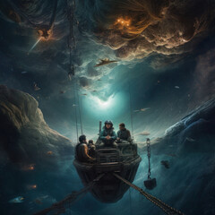 Wall Mural - Photorealistic Astral Plane Voyage