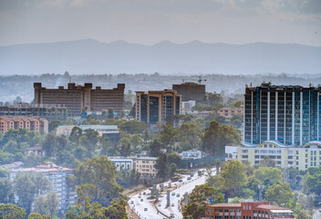 Wall Mural - Nairobi cityscape, HDR Image