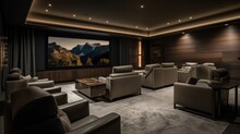 Unwind in Luxurious Home Theater with Superb Sound & Spectacular View; Enhanced Image Quality Takes Movie Nights to Another Level, Generative AI
