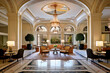 © Hiro Lumiere - Elegant hotel reception area, Generative AI