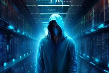 Poster - Anonymous hacker. Generate Ai