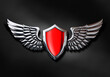 © Caia Image - 3d Metal Wings badge