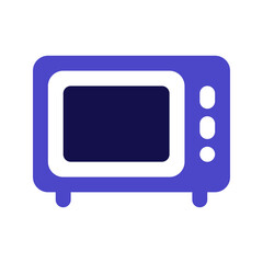 Sticker - microwave bicolor icon