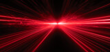 Fototapeta  - Fire red plazma motion lines. Car light trail effect illustration. Abstract laser beams. generative AI.