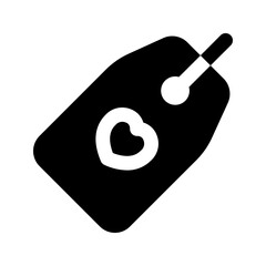 Sticker - card glyph icon