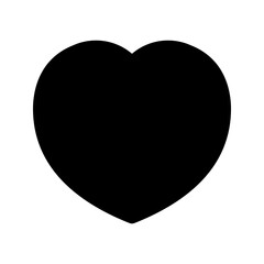 Sticker - heart glyph icon