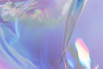Wall Mural - abstract liquid wave. chromatic dispersion, spectrum gradient effect, 3d rendering
