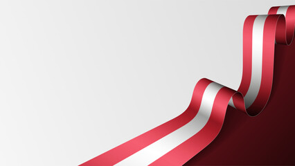 Fototapete - Austria ribbon flag background.