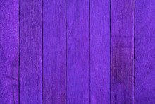 Old Purple Wooden Background. Wooden Textured Background. Wooden Painted Lilac Boards Are Located Vertically In A Row.