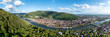 Heidelberg aerial panorama in summer