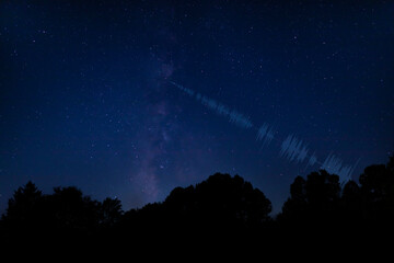 Wall Mural - signal beaming in from space