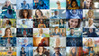 © Gorodenkoff - Montage of Happy Multi-Cultural and Multi-Ethnic People of Diverse Background, Gender, Ethnicity, and Occupation Smiling at Posing Looking at Camera. Happy Workers of the World Cheerfully Smiling.