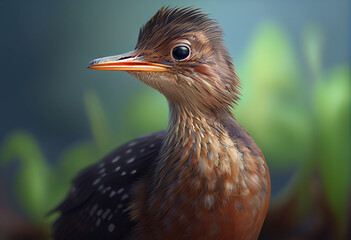 Poster - Beautiful photo duck concept, contemporary natural and mood social background. Generative AI technology.	
