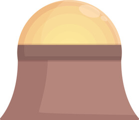 Poster - Ball desk nightlight icon cartoon vector. House design. Interior room