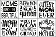 Mother's day typography svg t-shirt design. Mom make life beautiful, My mom in my best friend, Mom my first love, Mom you are rock lettering typography t-shirt design. mom svg bundle DESIGN.