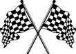 crossed checkered Flags NASCAR Racing Flag Eps Vector  File finish Flag