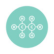 © Backwoodsdesign - Ethane formule color line icon. Pictogram for web page