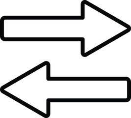 Poster - transfer sign vector . exchange icon . send and receive icon