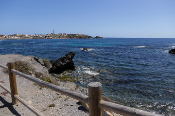 Wall Mural - Coves and beaches of Cabo de Palos fishing village