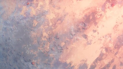 Wall Mural - detailed animation of the surface of an alien planet in another solar system. a geologically active 
