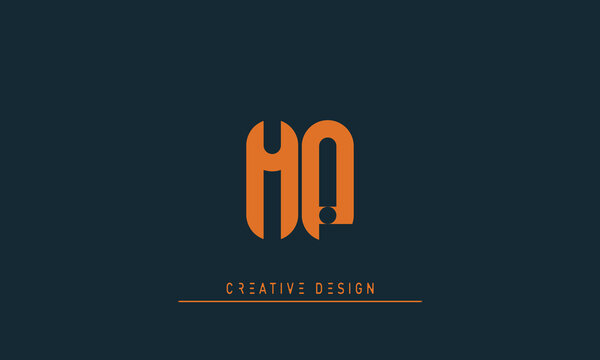 Alphabet letters Modern Creative logo MP , PM
