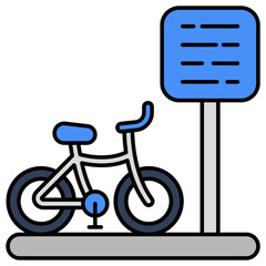 Sticker - Unique design icon of cycle