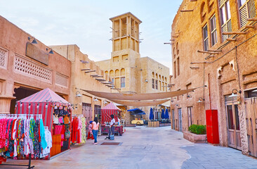 Wall Mural - The tourist market in Al Fahidi, Dubai, UAE
