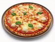 © Malek - A pizza with a slice cut out of it and the word pizza on the top.