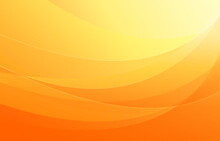 Abstract Orange Curve Background. Motion Concept Vector Illustration.