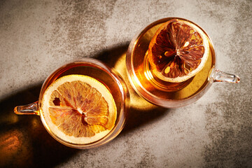 Sticker - Fruit tea in a cup, dried orange tea